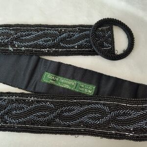 Black Beaded Belt